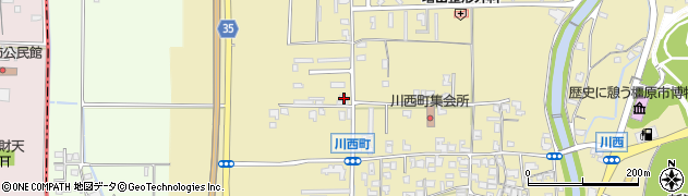 奈良県橿原市川西町222周辺の地図