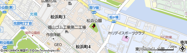 松浜公園周辺の地図