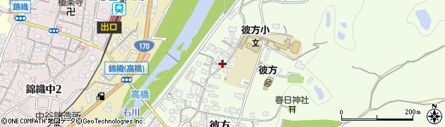 大阪府富田林市彼方532周辺の地図