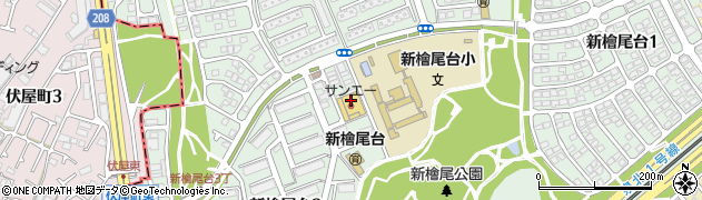 株式会社スーパーサンエー　新檜尾台店周辺の地図