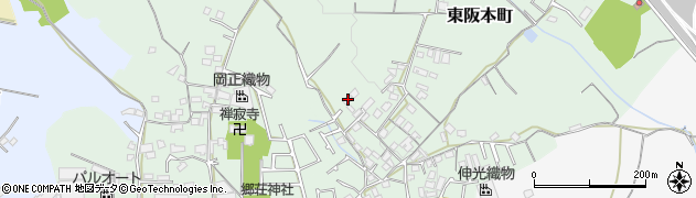 大阪府和泉市東阪本町282周辺の地図