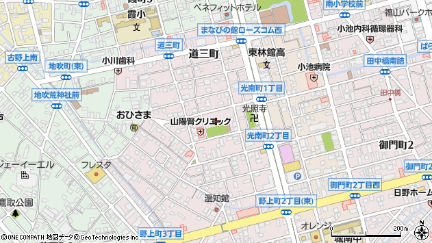 〒720-0815 広島県福山市野上町の地図