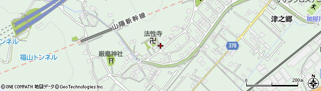 広島県福山市津之郷町加屋168周辺の地図