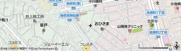 広島県福山市地吹町周辺の地図