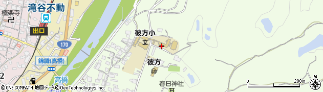 富田林市立　彼方学童クラブ周辺の地図