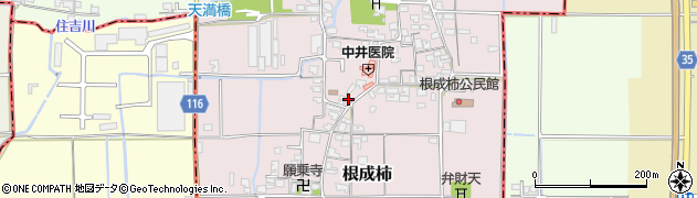 奈良県大和高田市根成柿604周辺の地図