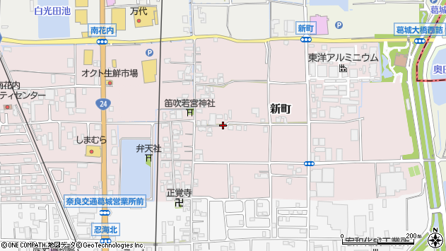 〒639-2127 奈良県葛城市新町の地図