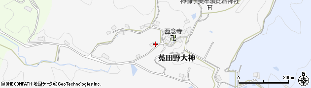 奈良県宇陀市菟田野大神250周辺の地図