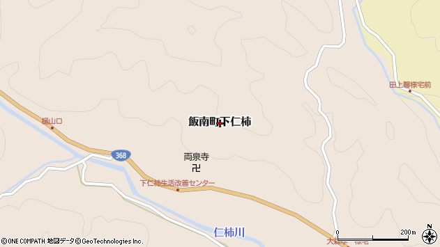 〒515-1303 三重県松阪市飯南町下仁柿の地図