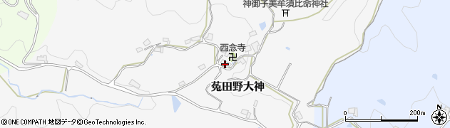 奈良県宇陀市菟田野大神252周辺の地図