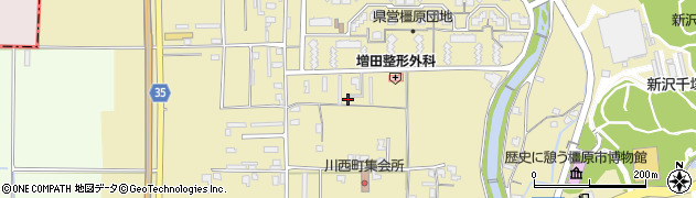 奈良県橿原市川西町166周辺の地図