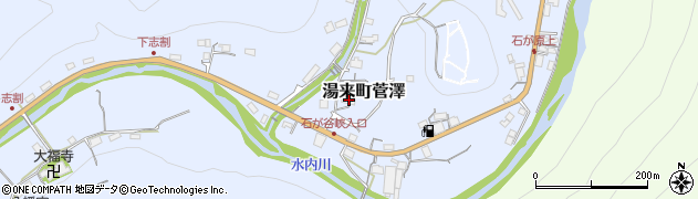 広島県広島市佐伯区湯来町大字菅澤670周辺の地図