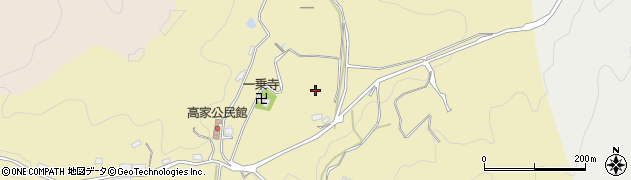 奈良県桜井市高家周辺の地図