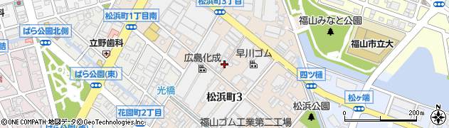 広島県福山市松浜町周辺の地図