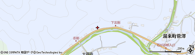 広島県広島市佐伯区湯来町大字菅澤542周辺の地図
