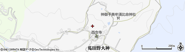 奈良県宇陀市菟田野大神周辺の地図