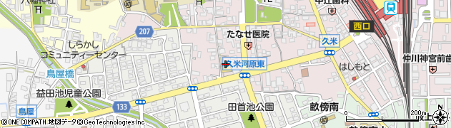 奈良県橿原市久米町394-2周辺の地図
