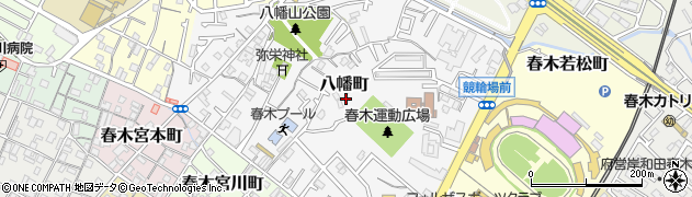 大阪府岸和田市八幡町周辺の地図