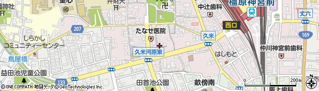 奈良県橿原市久米町499周辺の地図