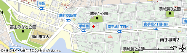 手城・事故処理社周辺の地図