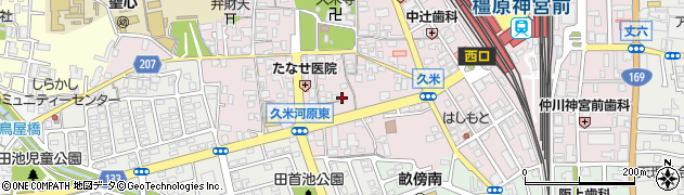 奈良県橿原市久米町507周辺の地図