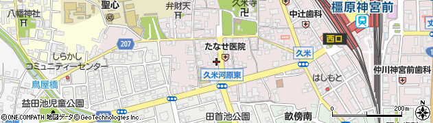 奈良県橿原市久米町412-5周辺の地図