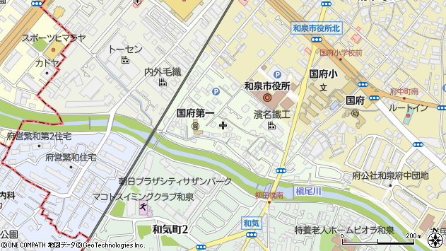 〒594-0072 大阪府和泉市井ノ口町の地図