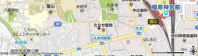 奈良県橿原市久米町412-8周辺の地図