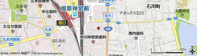 奈良県橿原市久米町641-13周辺の地図