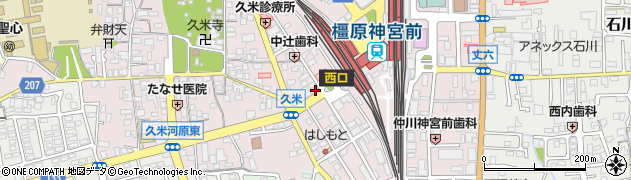 奈良県橿原市久米町590周辺の地図