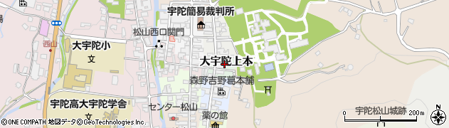 奈良県宇陀市大宇陀上本周辺の地図