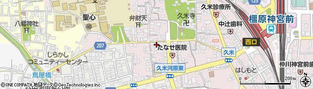 奈良県橿原市久米町375周辺の地図