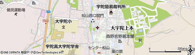 奈良県宇陀市大宇陀下本2190周辺の地図