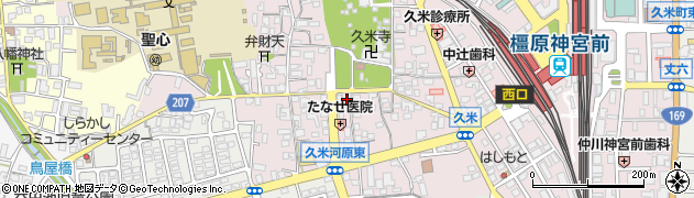 奈良県橿原市久米町416周辺の地図