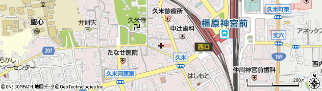 奈良県橿原市久米町524周辺の地図