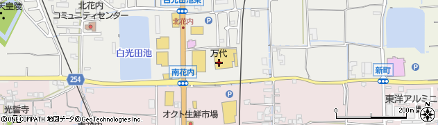 ｍａｎｄａｉ新庄花内店周辺の地図