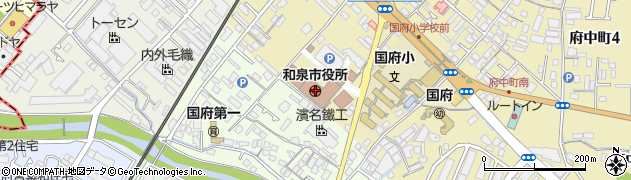 和泉市役所周辺の地図