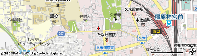 奈良県橿原市久米町368周辺の地図
