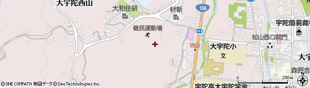 奈良県宇陀市大宇陀西山周辺の地図