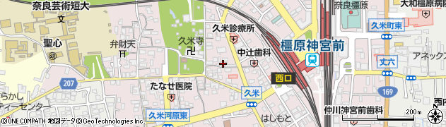 奈良県橿原市久米町748周辺の地図
