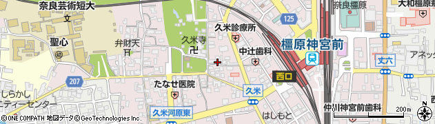 奈良県橿原市久米町773周辺の地図