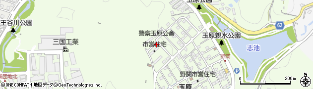 岡山県玉野市玉原周辺の地図