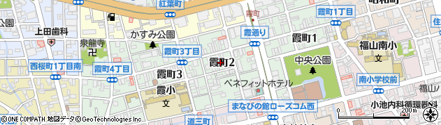 広島県福山市霞町周辺の地図