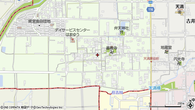 〒635-0052 奈良県大和高田市奥田の地図