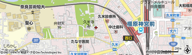 奈良県橿原市久米町772-3周辺の地図