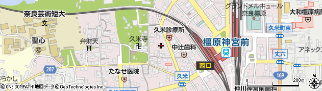 奈良県橿原市久米町768周辺の地図