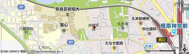 奈良県橿原市久米町269周辺の地図