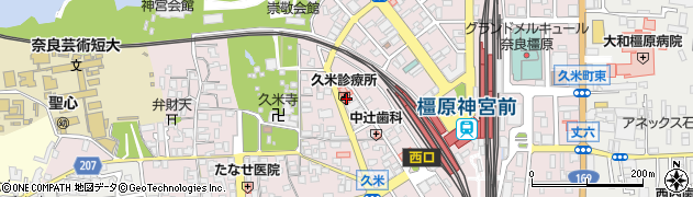 奈良県橿原市久米町600周辺の地図