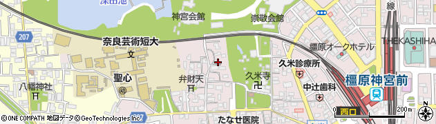 奈良県橿原市久米町344周辺の地図