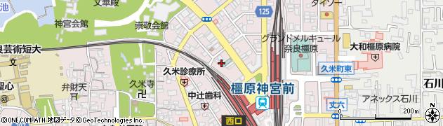 奈良県橿原市久米町907周辺の地図